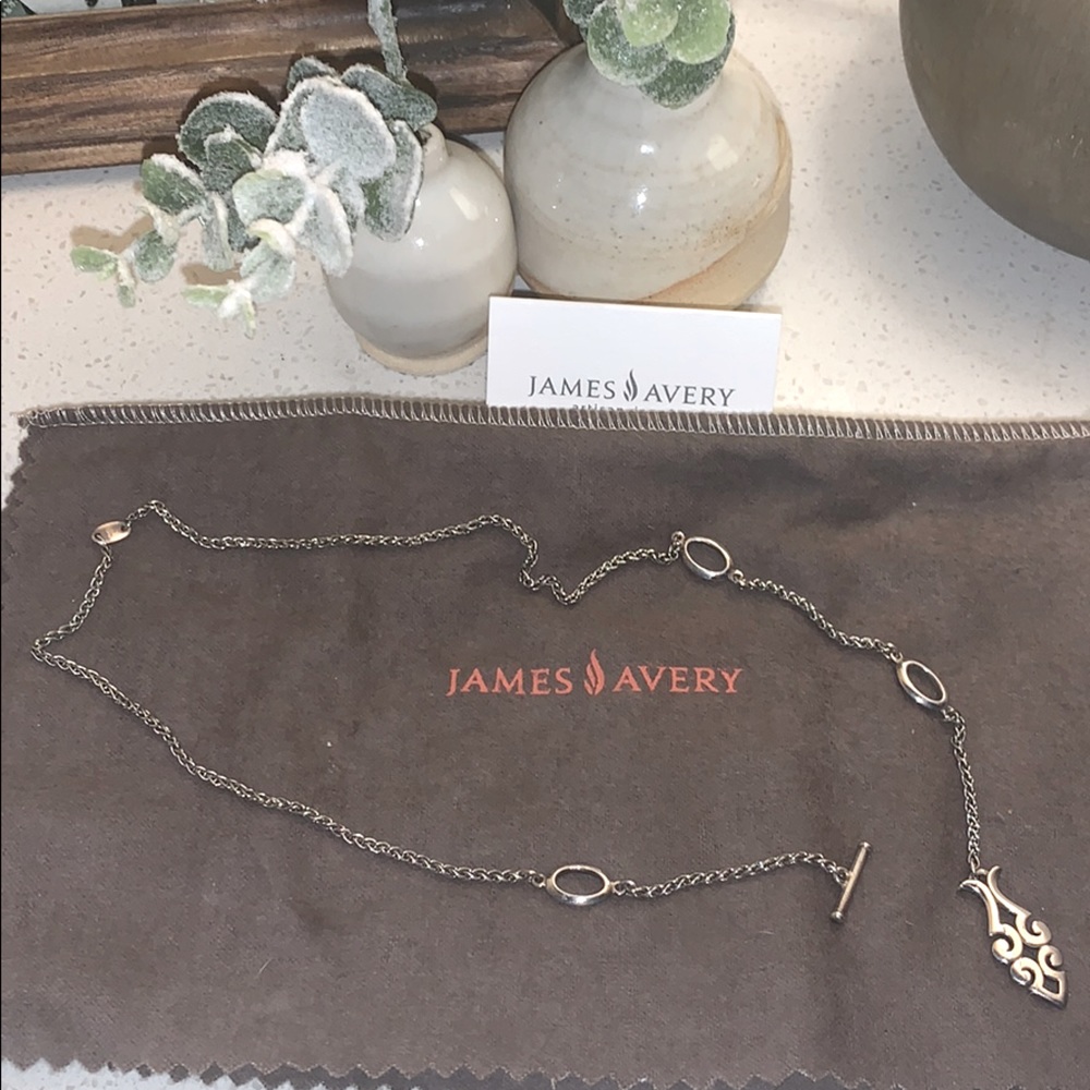 RETIRED JAMES AVERY LARIAT ICHTHUS NECKLACE